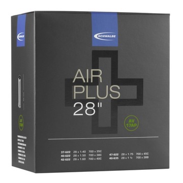 Dętka rowerowa Schwalbe 28x1,4-1,75 Air Plus AV40