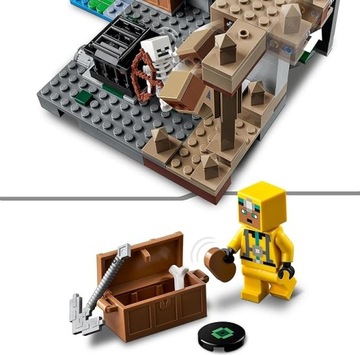 Klocki LEGO Minecraft 21189 Loch Szkieletów + Torba Prezentowa LEGO