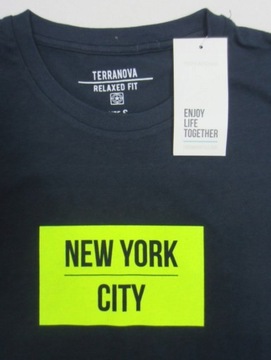 T-SHIRT MĘSKI NA LATO KRÓTKI RĘKAW koszulka bluzka podkoszulka NEW YORK M