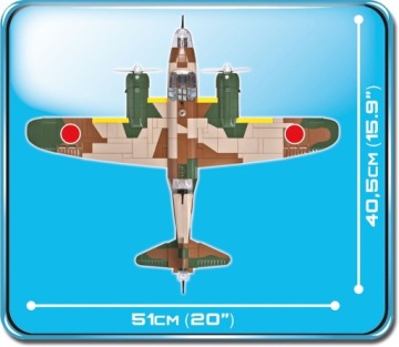 COBI 5533 BLOCKS Nakajima KI-49 Бомбардировщик Японский самолет УНИКАЛЬНАЯ МОДЕЛЬ