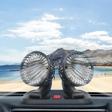АВТОМОБИЛЬНЫЙ ВЕНТИЛЯТОР ВЕНТИЛЯТОР USB ДВОЙНОЙ ВЕНТИЛЯТОР