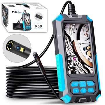 KAMERA INSPEKCYJNA Endoskop Warsztatowa DO RUR 4.5 cala IPS 2xFullHD 8mm IP