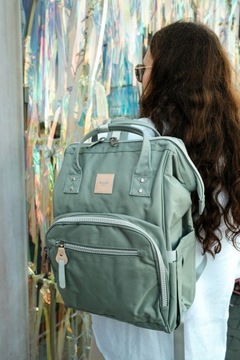 Рюкзак для мамы в коляску Himawari HM1213, органайзер, черный