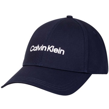 CALVIN KLEIN CZAPKA Z DASZKIEM DOUBLE BB CAP NAVY