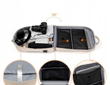 JQ 1005 рюкзак/сумка для ноутбука 15,6 см с USB, бежевый