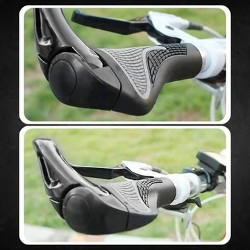 CHWYTY ROWEROWE GRIPY RĄCZKI DO KIEROWNICY ROGI SPORTOWE ANTYPOŚLIZGOWE