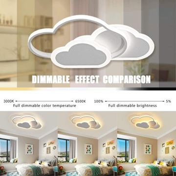 Потолочная лампа светодиодное облако современное Zyrandole для детской комнаты