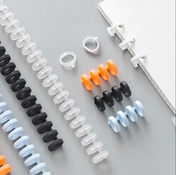 Открывающийся блокнот-переплет А4 А4 - оранжевый, 30 колец