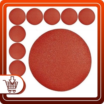 10x PAPIER ŚCIERNY NA RZEP Do szlifierki Zestaw KRĄŻEK NA DYSK 150mm P80