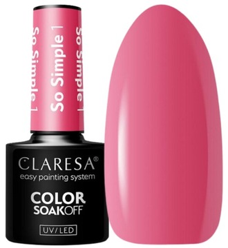CLARESA ГИБРИДНЫЙ ЛАК ДЛЯ НОГТЕЙ SO SIMPLE 01 5G