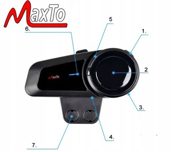 4X Интерком MaxTo M2 FM-РАДИО ДЛЯ 6 ШЛЕМОВ