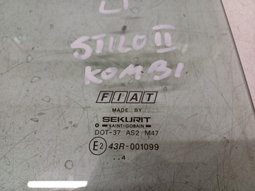 FIAT STILO 01- KOMBI SKLO (OKNO) LEVÝ ZADNÍ ...4