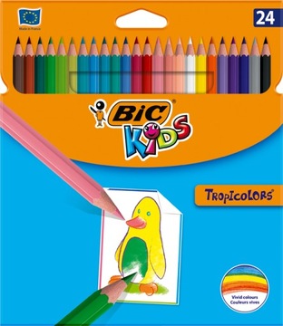 Kredki Ołówkowe BIC Tropicolors 24 kolory