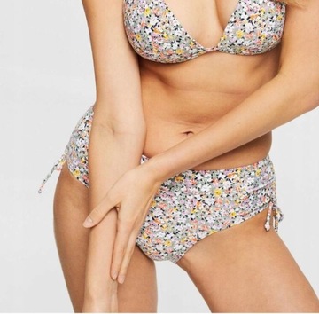 ESPRIT DÓŁ BIKINI MAJTKI DAMSKIE W KWIATY 42 SPF