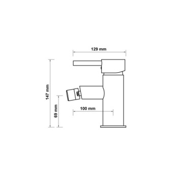HAGSER LISA СТОЯЩЕЕ ХРОМИРОВАННОЕ БИДЕ FATTER