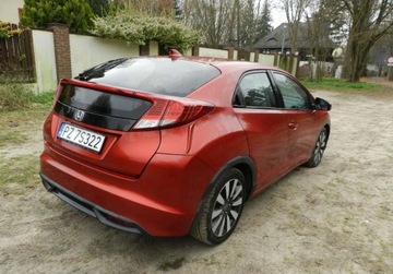 Honda Civic IX Hatchback 5d 1.8 i-VTEC 142KM 2014 Honda Civic sliczna zadbana 1,8 AUTOMAT 1wlascicielka 1.8 Benzyna 142KM, zdjęcie 1
