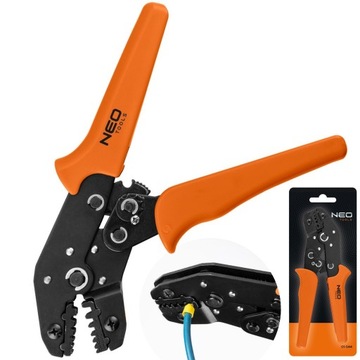 NEO Tools ЩИПЦЫ ОБЖИМНЫЙ ИНСТРУМЕНТ ДЛЯ ОБЖИМА КЛЕММ 0,25-6 ММ2
