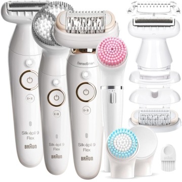 Depilátor Braun Silk-epil 9 Flex 360° 3D Wet&Dry Holicí Strojek Spa Face Box