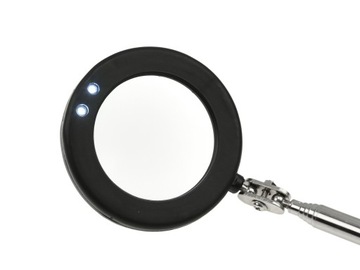 Lusterko inspekcyjne 2x dioda LED WYSIĘGNIK 50mm