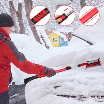 РАЗДВИЖНАЯ ЩЕТКА ДЛЯ ОЧИСТКИ СНЕГА И ЛЕДА ИЗ АВТОМОБИЛЯ