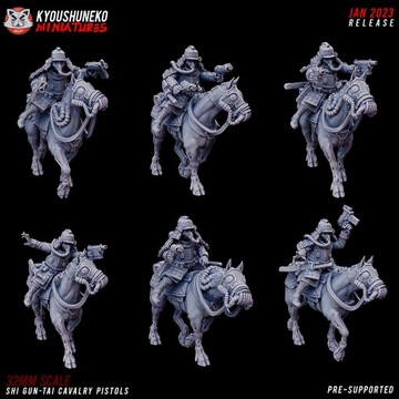 Shi Gun-Tai Cavalry Pistols Kyoushuneko Miniatures