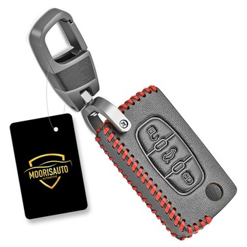 Skórzane etui pokrowiec na kluczyk CITROEN C4 C5 C1 C2 PEUGEOT 307 308 2008