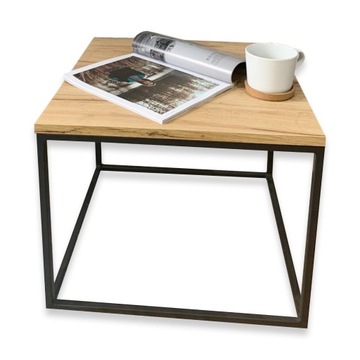STOLIK KAWOWY INDUSTRIALNY STYL LOFT 50X50x42