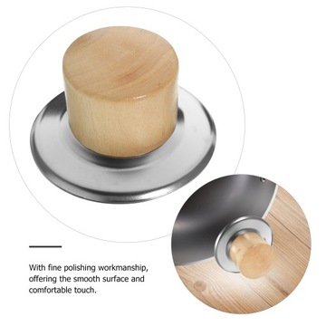 Деревянные бусины из нержавеющей стали, 6 комплектов.