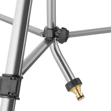 Разбрызгиватель травы с металлической подставкой, серый и серебристый RD46955