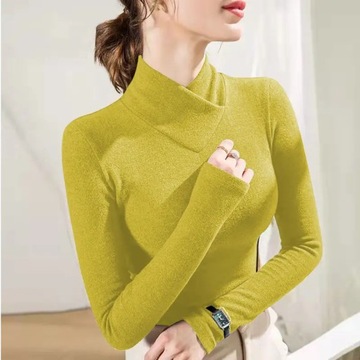 De Rong Half High Collar Underlay Top Spring/Summe