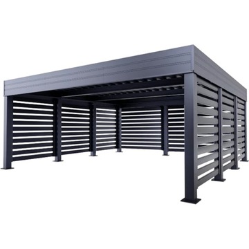 WIATA Garażowa Samochodowa CARPORT Zadaszenie 6x6m