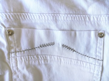 TR-0355 БРЮКИ скинни из ЛАЙКРЫ БЕЛЫЕ S