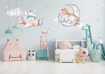 наклейки стикер стены для детей Misie 300