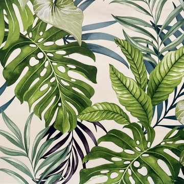 TAPETA DŻUNGLA DUŻE LIŚCIE MONSTERA PAPROĆ LIŚ