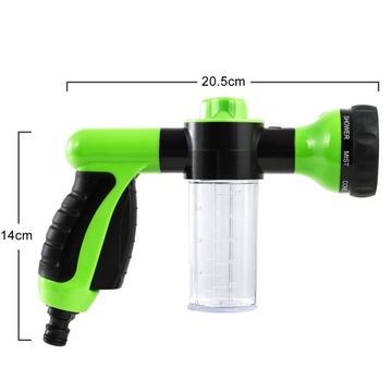 НАСАДКА ДЛЯ МОЙКИ, РАСПЫЛИТЕЛЬ ПЕНЫ, 8 РЕЖИМОВ МОЙКИ, РАСПЫЛИТЕЛЬ С БУТЫЛКОЙ