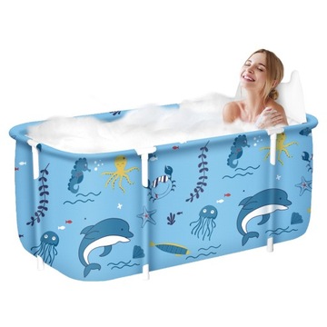 Wanna Przenośna Składana SPA 133*65 cm Ogromna PVC