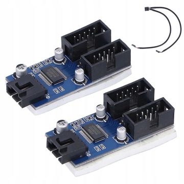 ROZDZIELACZ USB 2.0 9-PIN NA 2X USB 2.0 9-PIN HUB SPLITTER DO PŁYTY GŁÓWNEJ