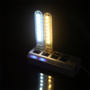 МИНИ-ПОРТАТИВНАЯ USB-ЛАМПА 8 СВЕТОДИОДОВ ХОЛОДНЫЙ БЕЛЫЙ