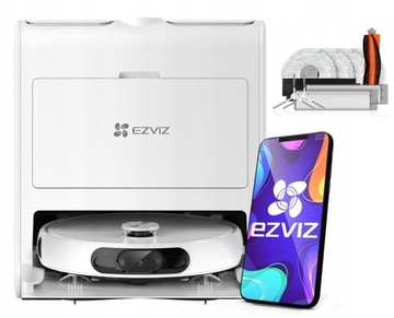 Robot Sprzątający Mopujący EZVIZ Odkurzacz automatyczny 2w1 WiFi +Akcesoria