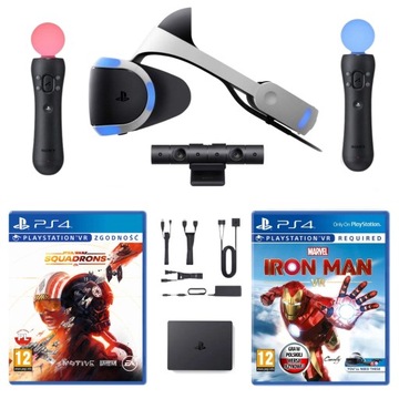 PS VR PS4 PlayStation VR + 2x Move + Kamera V2 + 2 GRY VR