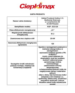 PIEC KOTŁY PIECE NA PELLET SAMOCZYSZCZĄCY MOC 20kW