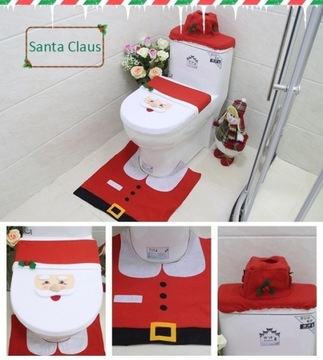 Рождественский набор чехлов для унитаза Snowman Et, 1 шт.