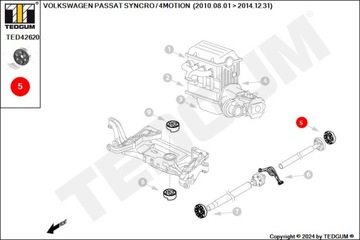 ГИБКОЕ СОЕДИНЕНИЕ ПРИВОДНОГО ВАЛА ЗАДНИЙ БОЛТ AUDI SEAT SKODA VW