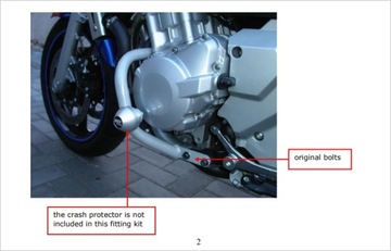 Кожух двигателя, защитные дуги SUZUKI GSF 650 2007-