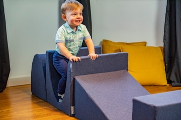 KiddyMoon Игровая площадка из пенопласта ППЗ-234 горка/тоннель/пандус/полукаток ДЕТСКАЯ