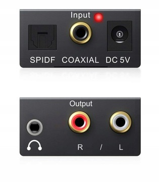 Коаксиальный оптический преобразователь Toslink RCA 2x CINCH