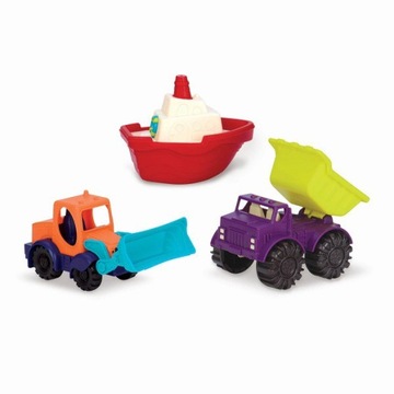 B.toys Loaders & Floaters – zestaw 3 minipojazdów