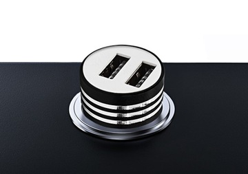 БЫСТРОЕ АВТОМОБИЛЬНОЕ ЗАРЯДНОЕ УСТРОЙСТВО 2x USB + КАБЕЛЬ USB-C