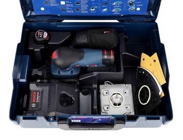 SZLIFIERKA OSCYLACYJNA GSS 12V-13 BOSCH 2x2,0Ah L-BOXX + 3 TALERZE
