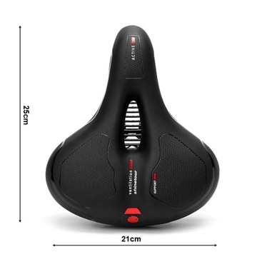 спортивное седло ВЕЛОСИПЕДНОЕ СЕДЛО МЯГКОЕ, противоударное ДОПОЛНИТЕЛЬНАЯ ВЕНТИЛЯЦИЯ